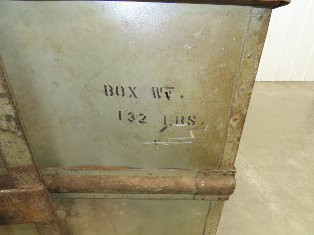 Diamond Fibre Vtg Sutliff Tobacco Rolling Cart Factory Bin Steampunk Storage