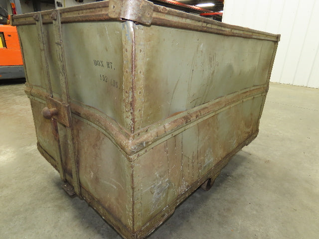 Diamond Fibre Vtg Sutliff Tobacco Rolling Cart Factory Bin Steampunk Storage