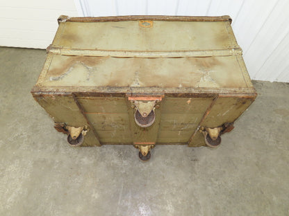 Diamond Fibre Vtg Sutliff Tobacco Rolling Cart Factory Bin Steampunk Storage