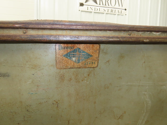 Diamond Fibre Vtg Sutliff Tobacco Rolling Cart Factory Bin Steampunk Storage
