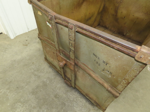 Diamond Fibre Vtg Sutliff Tobacco Rolling Cart Factory Bin Steampunk Storage