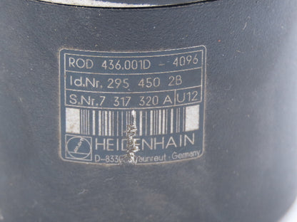 Heidenhain 295 450 2B Rotary Encoder 6mm Shaft 10 Pin ROD 436.001D-4096
