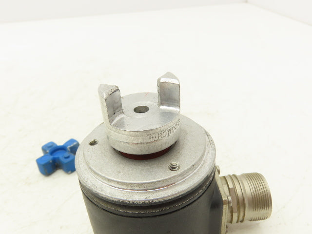 Heidenhain 295 450 2B Rotary Encoder 6mm Shaft 10 Pin ROD 436.001D-4096