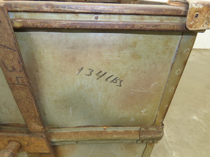 Diamond Fibre Vtg Tobacco Rolling Cart Factory Bin Steampunk Storage Sutliff