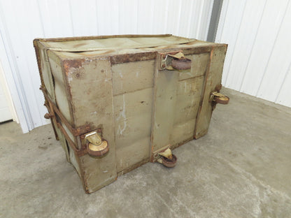 Diamond Fibre Vtg Tobacco Rolling Cart Factory Bin Steampunk Storage Sutliff