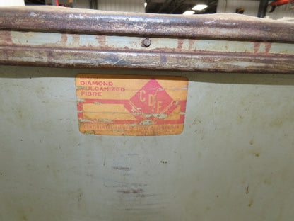 Diamond Fibre Vtg Tobacco Rolling Cart Factory Bin Steampunk Storage Sutliff