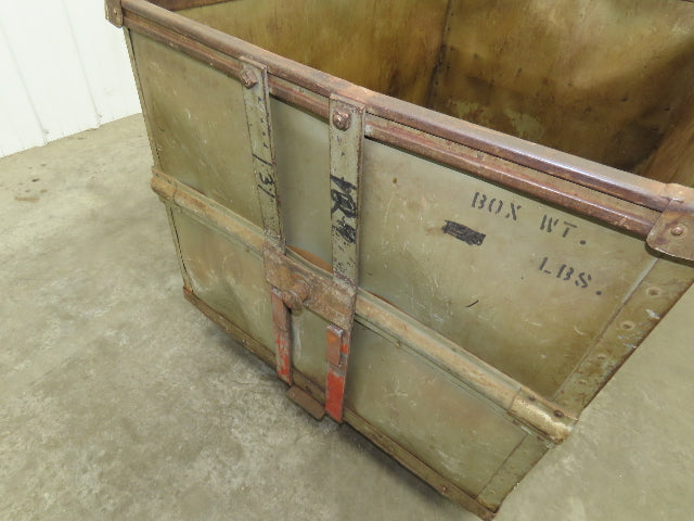 Diamond Fibre Vtg Tobacco Rolling Cart Factory Bin Steampunk Storage Sutliff