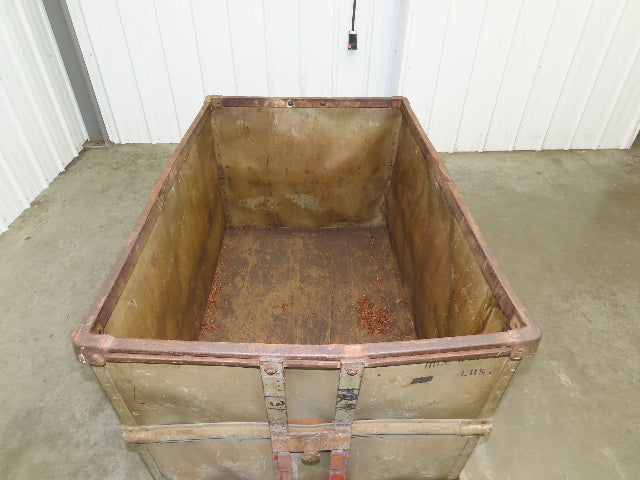 Diamond Fibre Vtg Tobacco Rolling Cart Factory Bin Steampunk Storage Sutliff