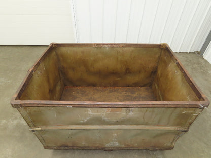 Diamond Fibre Vtg Tobacco Rolling Cart Factory Bin Steampunk Storage Sutliff