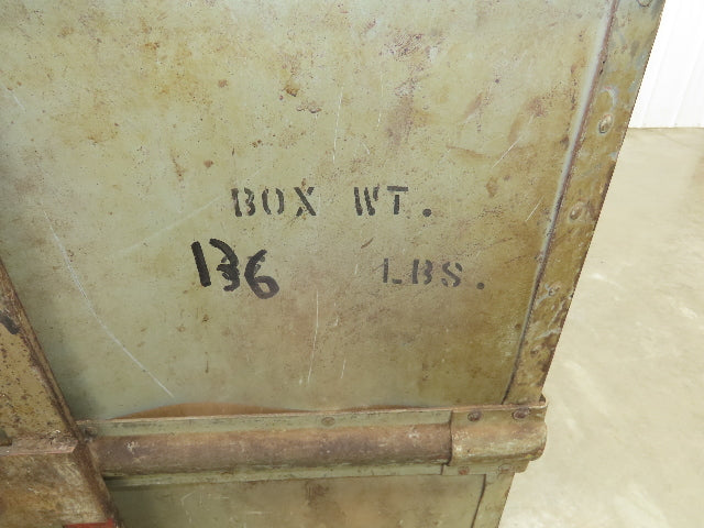 Diamond Fibre Tobacco Rolling Cart Factory Bin Steampunk Storage Sutliff Vtg