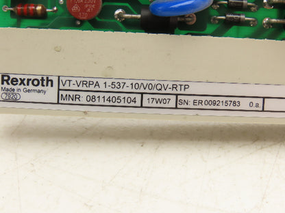 Bosch Rexroth 	QV60-RGC1 PCB Amplifier Card Module 24V  0811 405 104