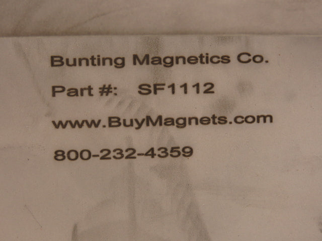 Bunting Magnetics SF1112 Magnetic Sheet Fanner Separator Magnet 6-1/8"W 12-1/8"L
