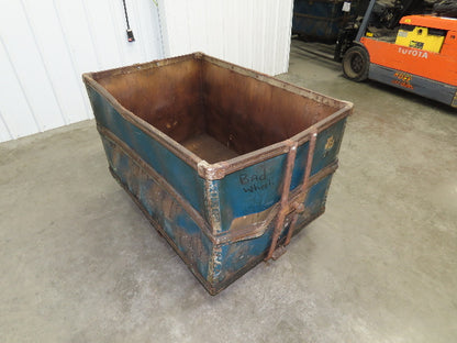 Vintage Sutliff Tobacco Rolling Cart Factory Bin Steampunk Basket Storage Blue