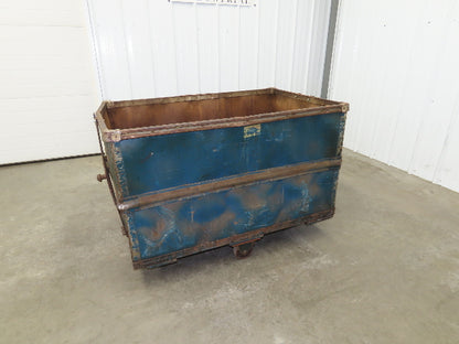Vintage Sutliff Tobacco Rolling Cart Factory Bin Steampunk Basket Storage Blue
