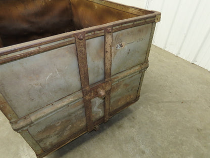 Tobacco Rolling Cart Factory Bin Steampunk Storage Sutliff Vtg Gray