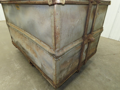 Tobacco Rolling Cart Factory Bin Steampunk Storage Sutliff Vtg Gray