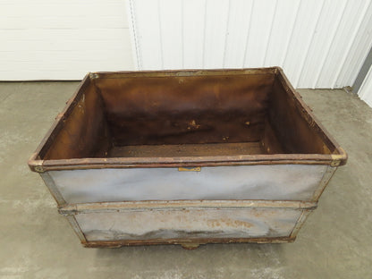 Tobacco Rolling Cart Factory Bin Steampunk Storage Sutliff Vtg Gray