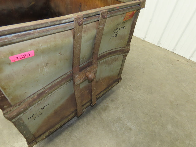 Tobacco Rolling Cart Factory Bin Steampunk Storage Sutliff Vtg Gray