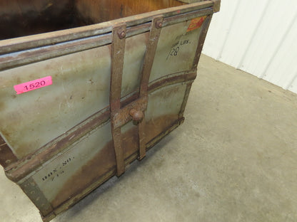 Tobacco Rolling Cart Factory Bin Steampunk Storage Sutliff Vtg Gray