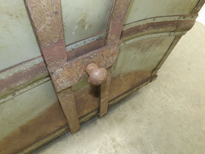 Tobacco Rolling Cart Factory Bin Steampunk Storage Sutliff Vtg Gray