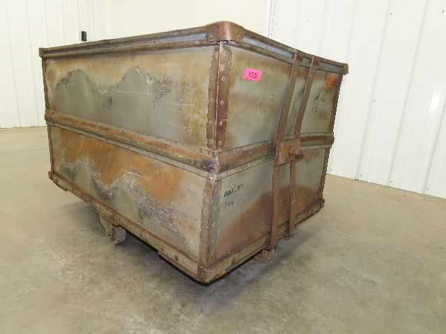 Tobacco Rolling Cart Factory Bin Steampunk Storage Sutliff Vtg Gray