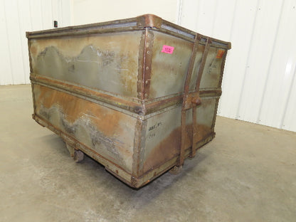 Tobacco Rolling Cart Factory Bin Steampunk Storage Sutliff Vtg Gray