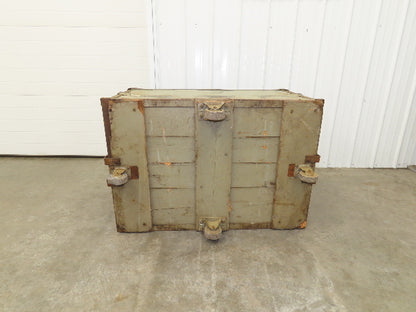 Tobacco Rolling Cart Factory Bin Steampunk Storage Sutliff Vtg Gray