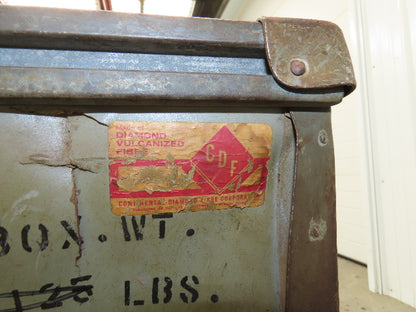 Tobacco Rolling Cart Factory Bin Steampunk Storage Sutliff Vtg Gray