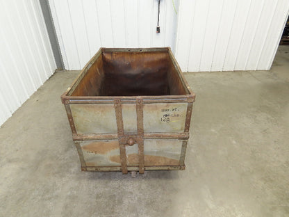 Tobacco Rolling Cart Factory Bin Steampunk Storage Sutliff Vtg Gray