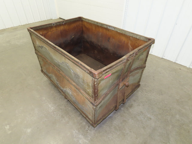 Tobacco Rolling Cart Factory Bin Steampunk Storage Sutliff Vtg Gray