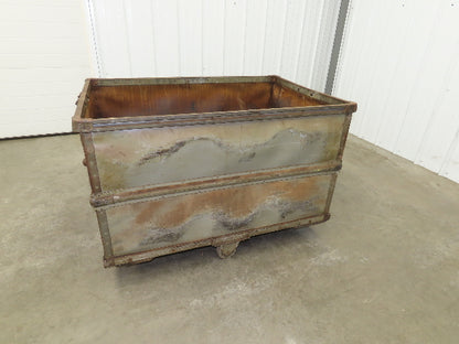 Tobacco Rolling Cart Factory Bin Steampunk Storage Sutliff Vtg Gray
