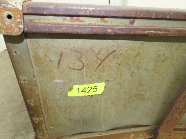 Tobacco Rolling Cart Factory Bin Steampunk Storage Sutliff Vtg Gray