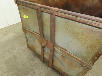 Tobacco Rolling Cart Factory Bin Steampunk Storage Sutliff Vtg Gray