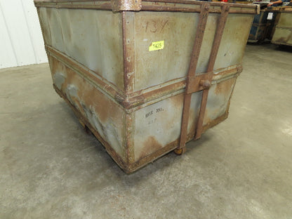 Tobacco Rolling Cart Factory Bin Steampunk Storage Sutliff Vtg Gray