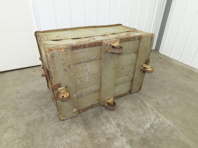 Tobacco Rolling Cart Factory Bin Steampunk Storage Sutliff Vtg Gray