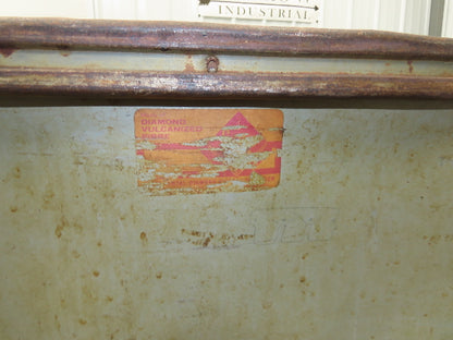 Tobacco Rolling Cart Factory Bin Steampunk Storage Sutliff Vtg Gray
