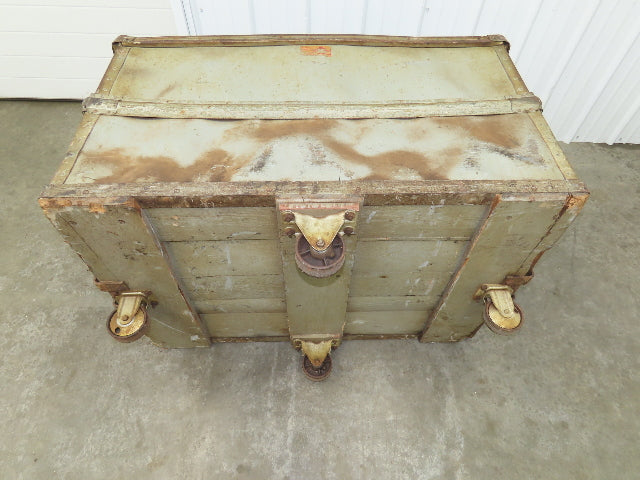 Tobacco Rolling Cart Factory Bin Steampunk Storage Sutliff Vtg Gray