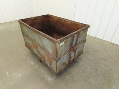Tobacco Rolling Cart Factory Bin Steampunk Storage Sutliff Vtg Gray