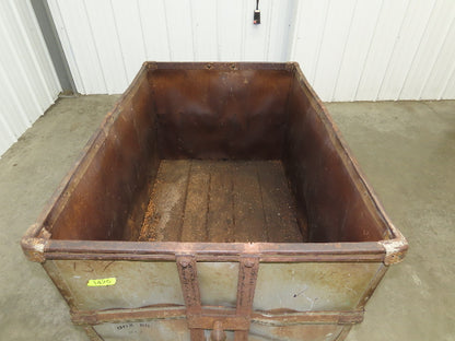 Tobacco Rolling Cart Factory Bin Steampunk Storage Sutliff Vtg Gray