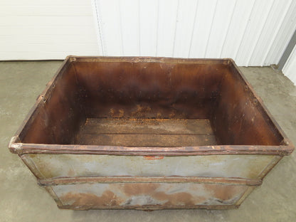 Tobacco Rolling Cart Factory Bin Steampunk Storage Sutliff Vtg Gray