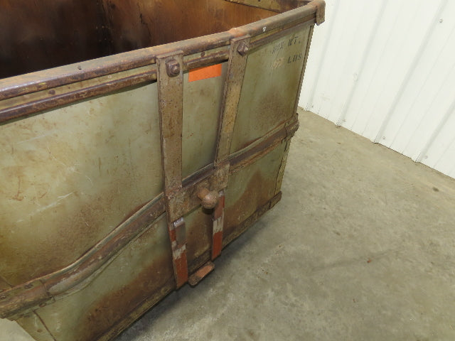 Diamond Fibre Tobacco Rolling Cart Factory Bin Storage Sutliff Vtg Gray