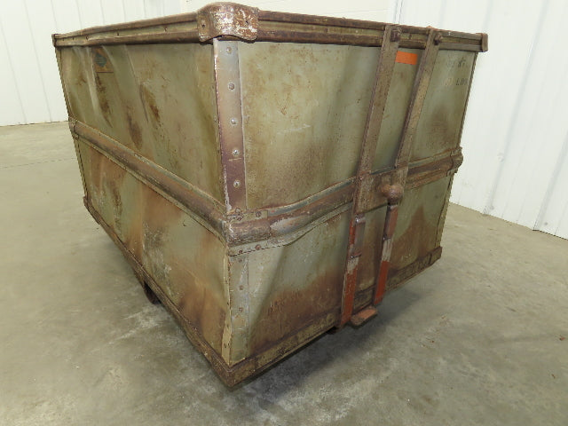 Diamond Fibre Tobacco Rolling Cart Factory Bin Storage Sutliff Vtg Gray