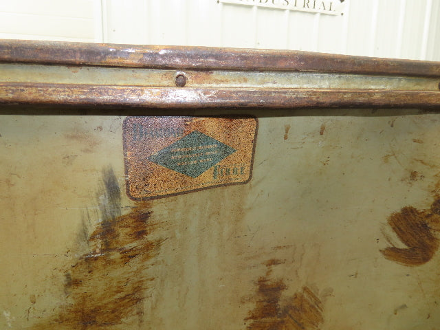 Diamond Fibre Tobacco Rolling Cart Factory Bin Storage Sutliff Vtg Gray