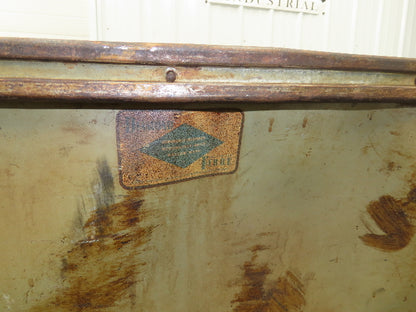 Diamond Fibre Tobacco Rolling Cart Factory Bin Storage Sutliff Vtg Gray