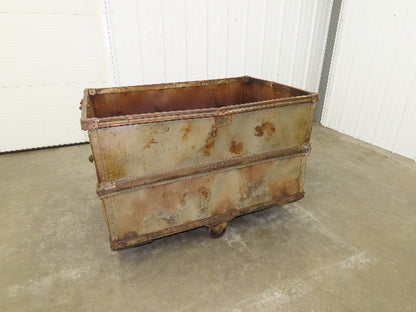 Diamond Fibre Tobacco Rolling Cart Factory Bin Storage Sutliff Vtg Gray