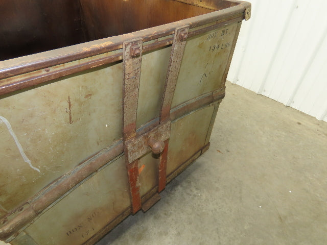 Diamond Fibre Tobacco Rolling Cart Factory Bin Storage Sutliff Vintage Gray