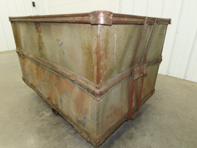 Diamond Fibre Tobacco Rolling Cart Factory Bin Storage Sutliff Vintage Gray