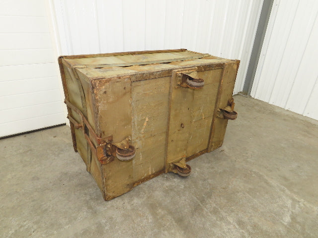 Diamond Fibre Tobacco Rolling Cart Factory Bin Storage Sutliff Vintage Gray
