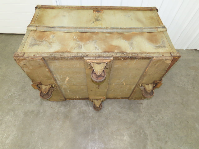 Diamond Fibre Tobacco Rolling Cart Factory Bin Storage Sutliff Vintage Gray