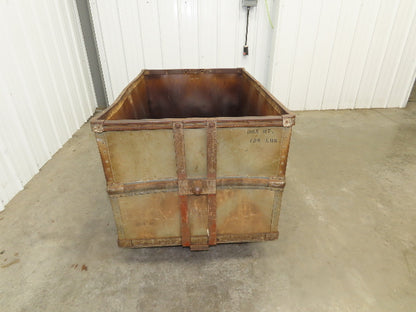 Diamond Fibre Tobacco Rolling Cart Factory Bin Storage Sutliff Vintage Gray
